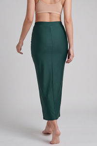 Zivame Shimmer Stretchy Saree Underskirt - Posy Green — thumbnail 2